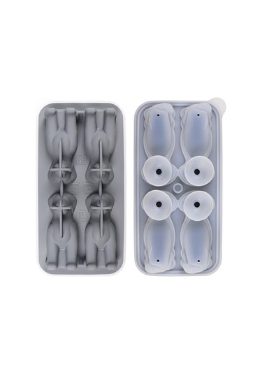 Suofeng Evcil Hayvan Şekilli 3d Buz Kalıbı - 4'lü Labrador Buz Küpleri Yapın Çok Renkli