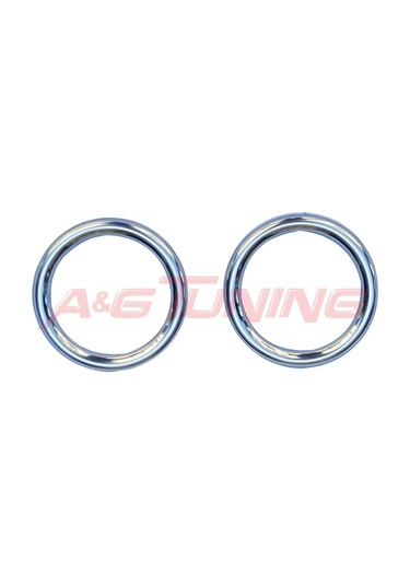 Courier Krom Sis Farı Çerçevesi 2014-2017 Tk 2 Prç Paslanmaz Çeli N11.4196