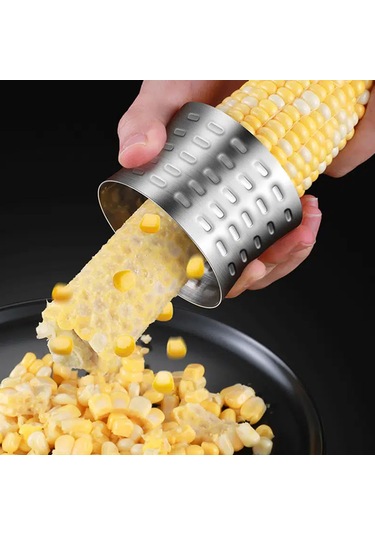 Dofolink 304 Paslanmaz Çelik Mısır Soyucu, Gıda Kalitesi, Keskin Dişli Tasarım, Hızlı Ve Güvenli Mısır Soyma Aleti, Mutfak Gereci