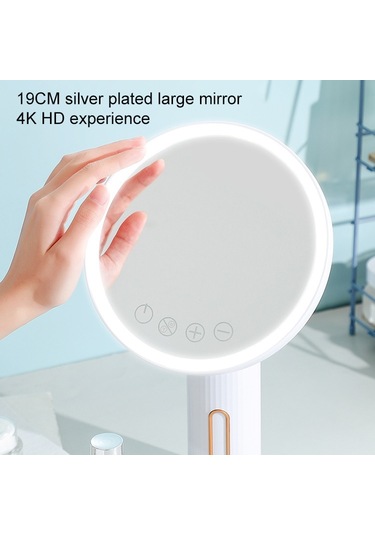 Sones Akıllı Led Masaüstü Makyaj Aynası Dolgu Işığı, Beyaz Işık Siyah