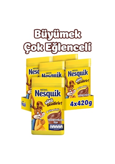 Nestle Çikolatalı Toz Içecek 420 Gr X4 Diğer