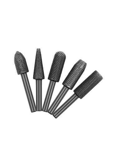 Kangvka 5 Parça Dönen Çelik File Seti - Yumuşak Metal Taşlama, Tıraş Temizleme Ve Delik Genişletme - Elektrikli Taşlama Ucu 6mm 11mm Pe Poşetli