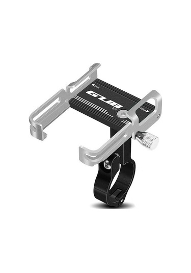 Rogfer Gub P10 Alüminyum Bisiklet Telefon Tutucu Siyah Gümüş Siyah Gümüş Siyah - Gümüş