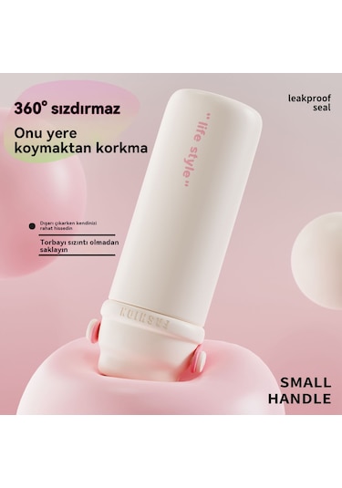 Büyük Kapasiteli Taşınabilir Vakum Yalıtımlı Bardak-siyah