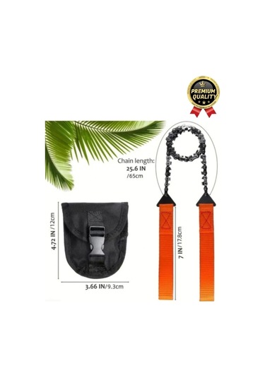 Çok Amaçlı Saplı Taşınabilir Güçlü Dayanıklı Ergonomik Hafif Çantalı Mini Manuel Zincirli Testere