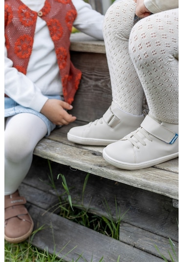 Smart Walker High Top Süper Mat Bej Barefoot Çocuk Bot-süper Mat Bej