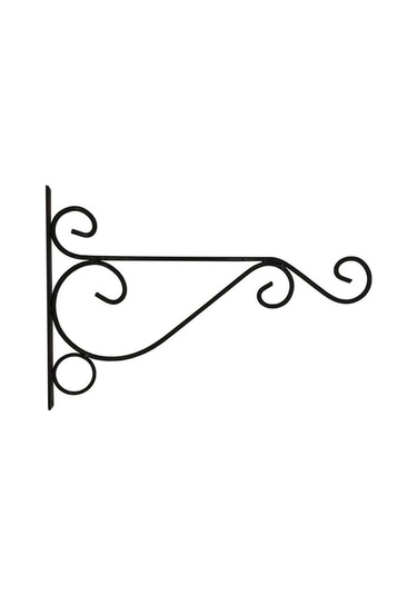 Siyah Metal Demir Duvar Askı Aparatı Sanat Bitki Tutucu Askı Kancası Ev Bahçe Dekor L