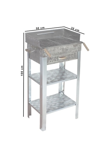 Metehan MTH-102 Pervazlı - Çekmeceli - Maltız Izgaralı - Battal Boy Mangal