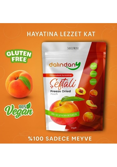 Freeze Dried Şeftali Dilimleri 10'lu Paket 20 G 20 G