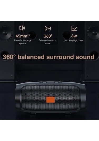 Butu J006 Taşınabilir Şarj Edilebilir Subwoofer Kablosuz Bluetooth Hoparlör