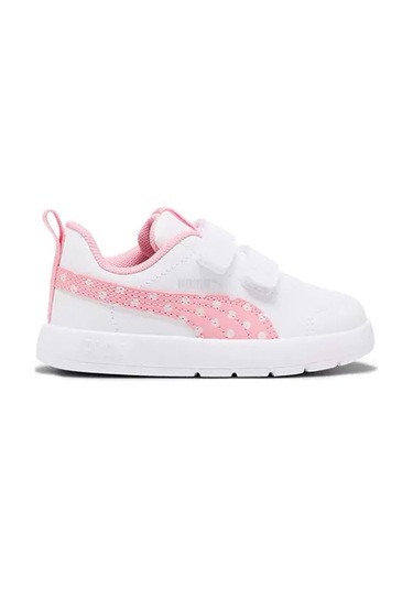 Puma Kız Çocuk Beyaz 05 Courtflex V3 Dotty Inf. Sneaker Beyaz