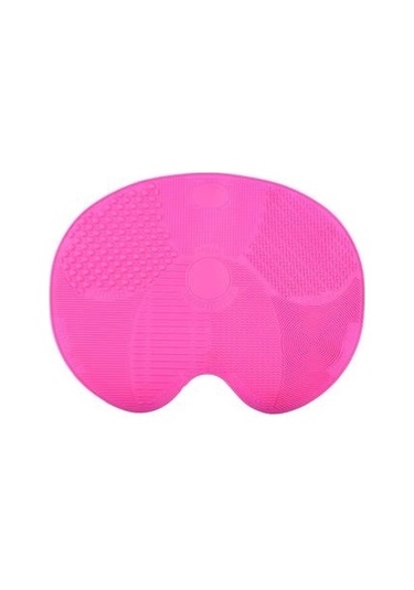 Sanalportavm Pratik Kolay Makyaj Fırçası Temizleme Matı Aparatı Aleti