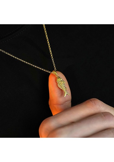 İpek Silver 925 Ayar Gümüş Balık Unısex Kolye Gümüş