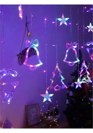 Kıosk U Sasi Ren Geyiği Çan Çam Ağacı Işıklandırma 187476113 Çoklu Renk