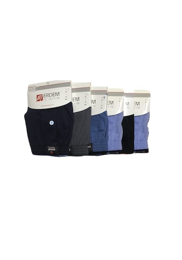 Erdem 1400 Erkek Penye Boxer 6'Lı Paket