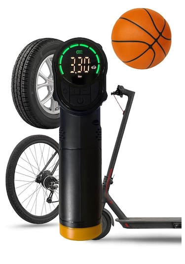 Auhma 6600 Şarjlı Araç Otomobil /bisiklet/ Motosiklet Lastik Pompası Hava Kompresörü 150 Psi 1 Adet