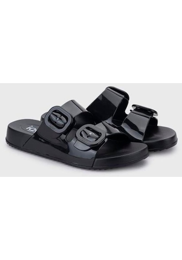 Igor S10334z Habana Brillo Siyah Kadın Terlik Siyah