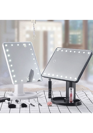 16 Led Işıklı Makyaj Aynası Beyaz