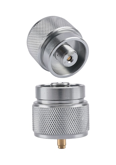 Jeemson Kamp Çalışanı Gaz Tankı Dönüştürücü Uç Adapörü - Alüminyum Ve Bakır, Otomatik Kapatma, Leak-proof, Taşınabilir Çok Renkli