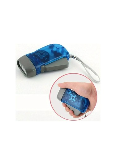 Chuangyinshop Sarı 3 Led Kollu Dinamo Fener - Pil Dahili Su Geçirmez Kamp Çadırı Aydınlatma Sarı