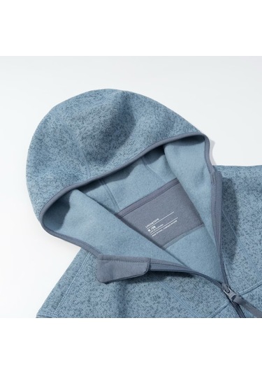 Açık Hava Sporları İçin Kapüşonlu Polar Astarlı Rüzgar Geçirmez Ve Sıcak Ceket Siyah