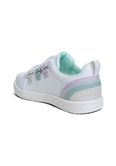 6502 Çocuk Okul Öncesi Işıklı Sneaker Beyaz/yeşil Beyaz - Yeşil