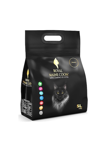 Royal Maine Coon Portakal Kokulu Perlit Kedi Kumu 5 L
