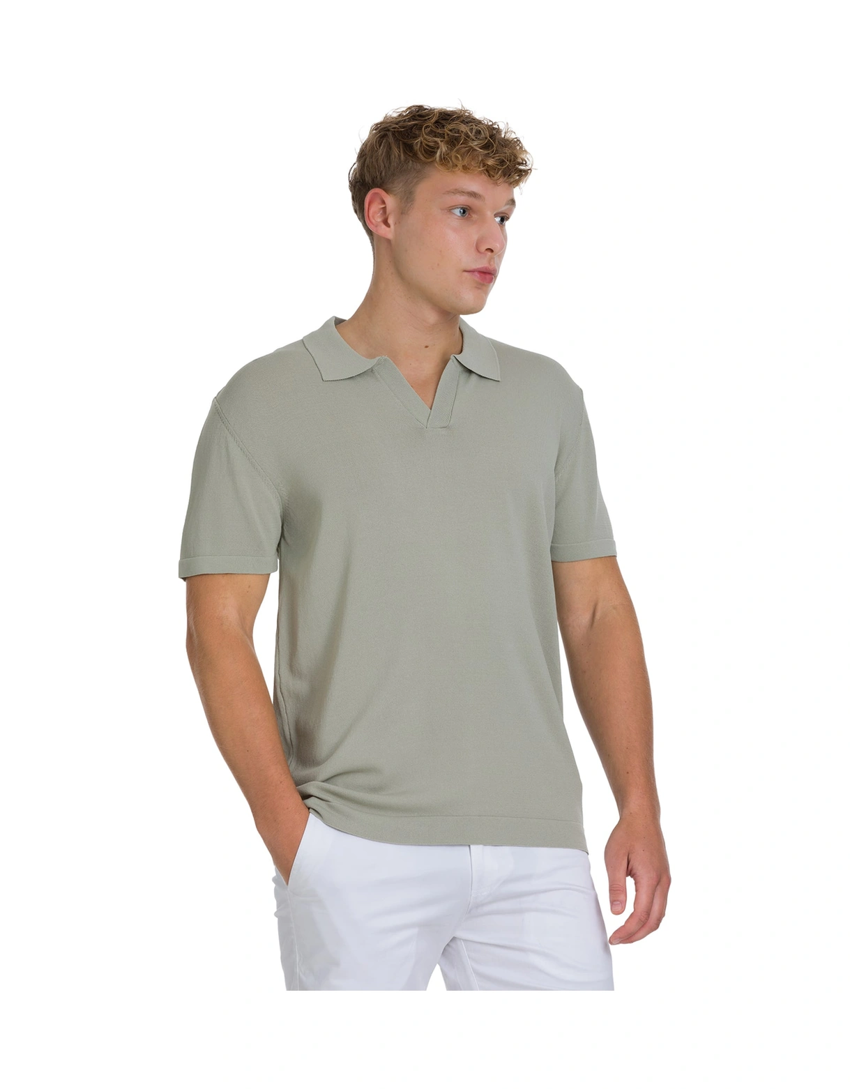 Hatemoğlu Haki Regular Fit Polo Yaka Rayon Tişört 34642 497062