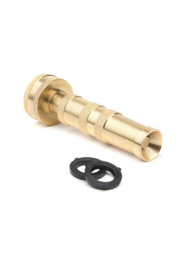 Lemestar 2 Adet Kaliteli Bakır Bahçe Hortumu İçin Ayar可调扭水 Nozzle, 3/4" Standart Uyumlu, 10 Adet Kauçuk Washer Dahil