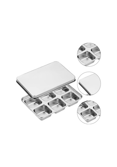 Buz Küpü Kalıp Tepsi Yapımcısı Tepsiler Dondurucu Metal Argent