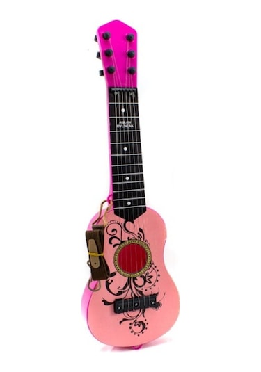 Oyuncak Gitar Metal Telli Ispanyol Gitar Pembe