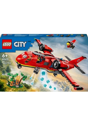 LEGO® City İtfaiye Kurtarma Uçağı 60413 6+ Yaratıcı Oyuncak Yapım Seti - 478 Parça