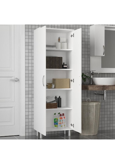 Dekorister Arizona 2 Kapaklı Çok Amaçlı Banyo Dolabı Çok Renkli