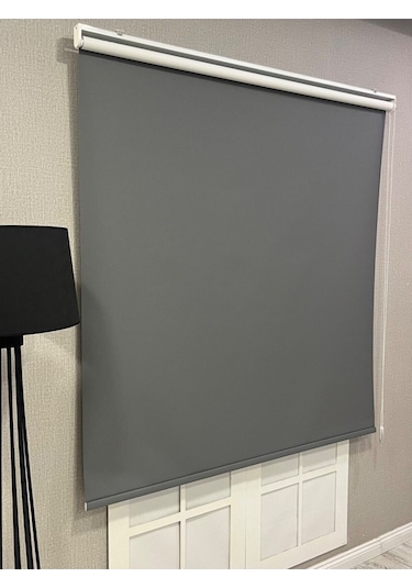 %100 Işık Geçirmez Blackout Stor Perde Antrasit Gri Antrasit Gri