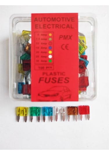 Replax Karışık 7,5 10 15 20 2530 Mini Yassı Bıçak Japon Sigorta 100 Adet