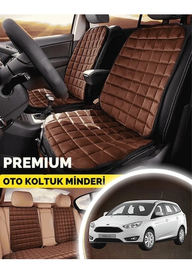 Ford Focus 2 Koltuk Minderi Ortopedik Cepli Araç Kılıf Seti Tam Uyumlu,taba Renk