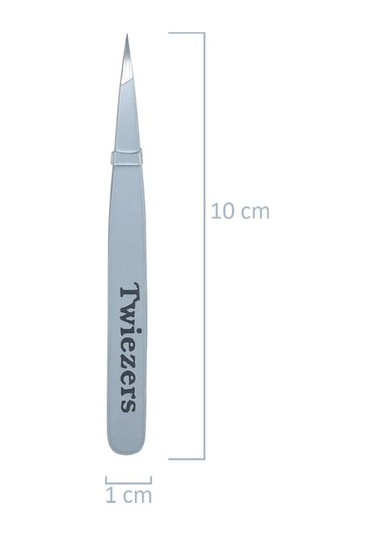 Twiezers Twzset3441 Deri Çantalı 3'lü Paslanmaz Çelik Cımbız Seti - Gümüş/gümüş