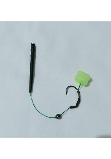 Glow Özellikli Çift Mısırlı Sazan Rig Takımı Gece Parlayan