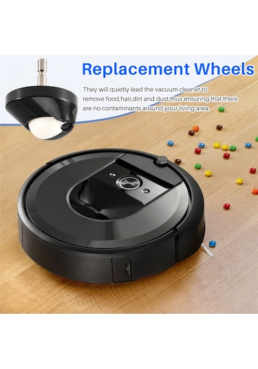 Irobot Tekerlekleri Roomba 500 600 700 800 Serisi Elektrikli Süpürge Erişimi İçin Ön Tekerlek Tekerlek Takımı