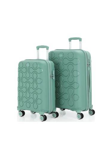 Mçs Polipropilen 2li Valiz Seti Büyük & Kabin V376 S23sy1000050-set 10426 Su Yeşili