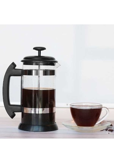Dancemonkey Paslanmaz Çelik Fransız Presi - 1000ml Cam Demlik Kolay Kahve/çay Diğer