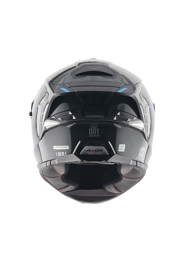 Axor Brutale Kryptıc Full Face Kapalı Kask Parlak Mavi - Siyah