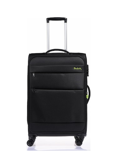 Pierre Cardin 4200 Siyah 70 CM Unisex Büyük Boy Bavul