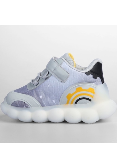 Vicco Port Ortopedik Taban Işıklı Çocuk Bot Gri