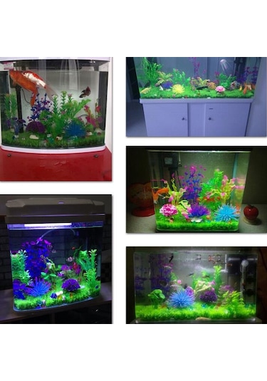 Sones 2 Pcs Simülasyon Çim Alışveriş Merkezi Kapalı Ve Açık Balık Tankı Kaplumbağa T Yeşil Bitki Dekorasyonu, Yapay Bitki 57053900