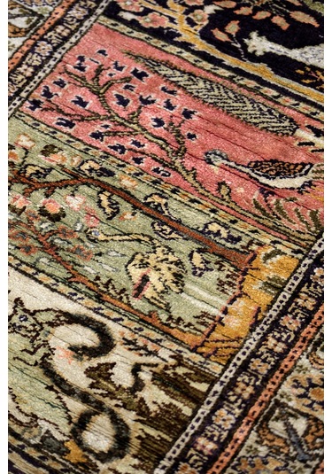 Anatolia El Dokuma Halısı - Yastık Boy - Doğal Yün, Geleneksel Motifler - Leh42875044 Çok Renkli