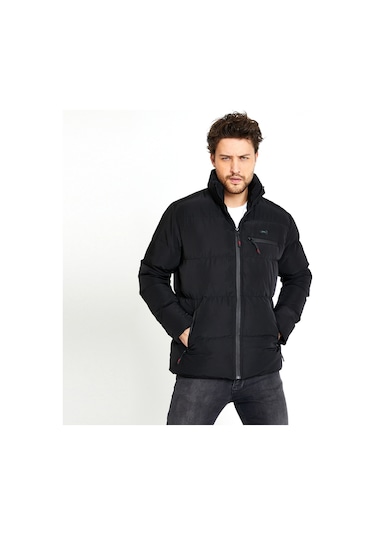 Slazenger ZOMBIE I Erkek Şişme Siyah Mont & Kaban