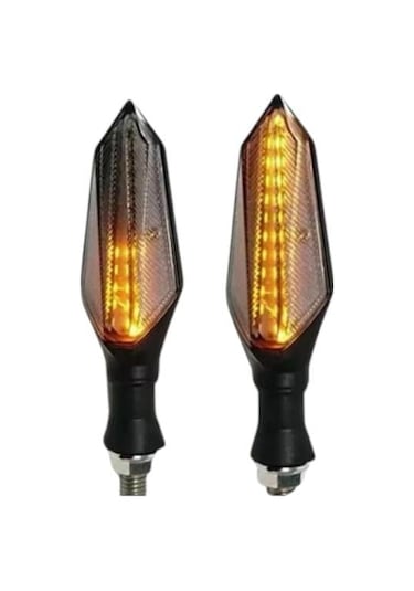 Motolider Sinyal Takımı Kayan Led Sarı Parklı Mavi Universal