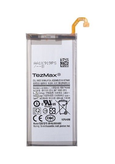 Samsung Galaxy J6 Sm-j600f Uyumlu Güçlendirilmiş Batarya Eb-bj800abe 3000 Mah Pil