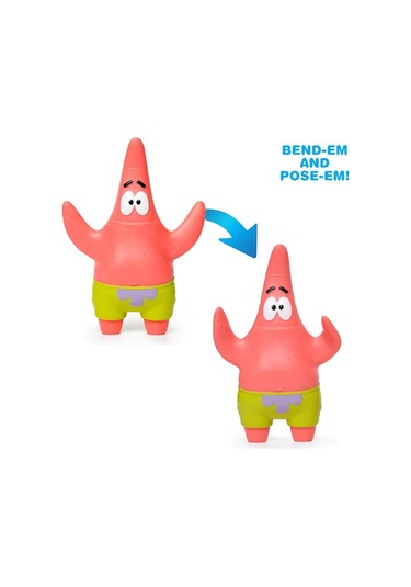 Nickelodeon Spongebob Squarepants Flexfigs Sünger Bob Patrick Esnek Hareketli Figür - 10 Cm Sünger Bob